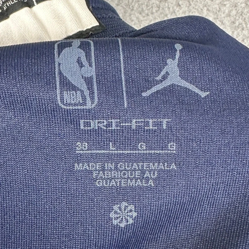 Dallas Mavericks Jordan Shorts Mens Large Navy Blue NBA Basketball Activewear